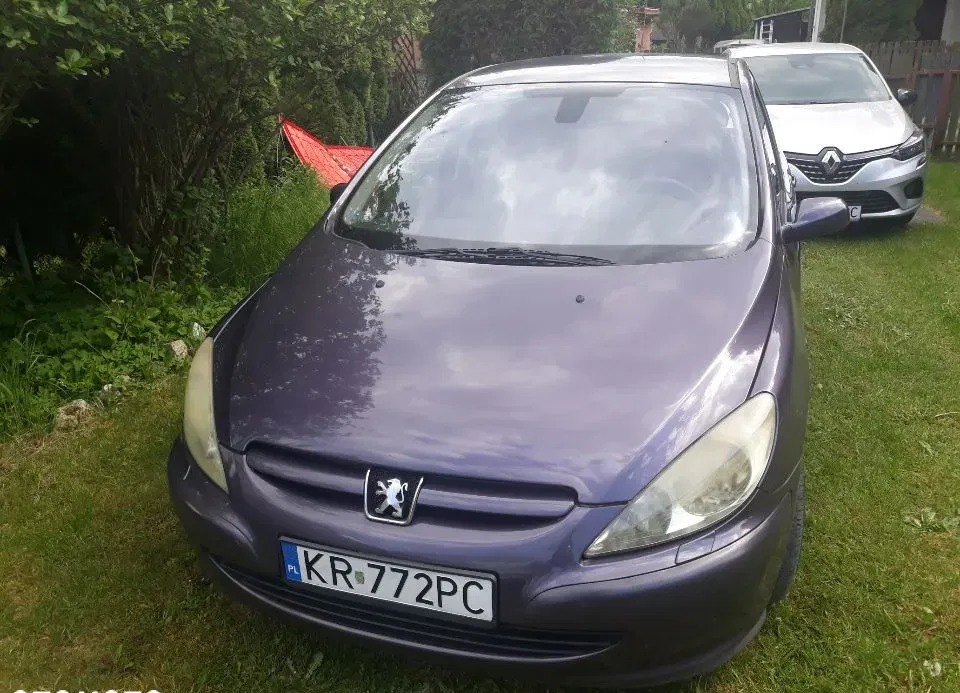 samochody osobowe Peugeot 307 cena 3500 przebieg: 198000, rok produkcji 2002 z Kraków